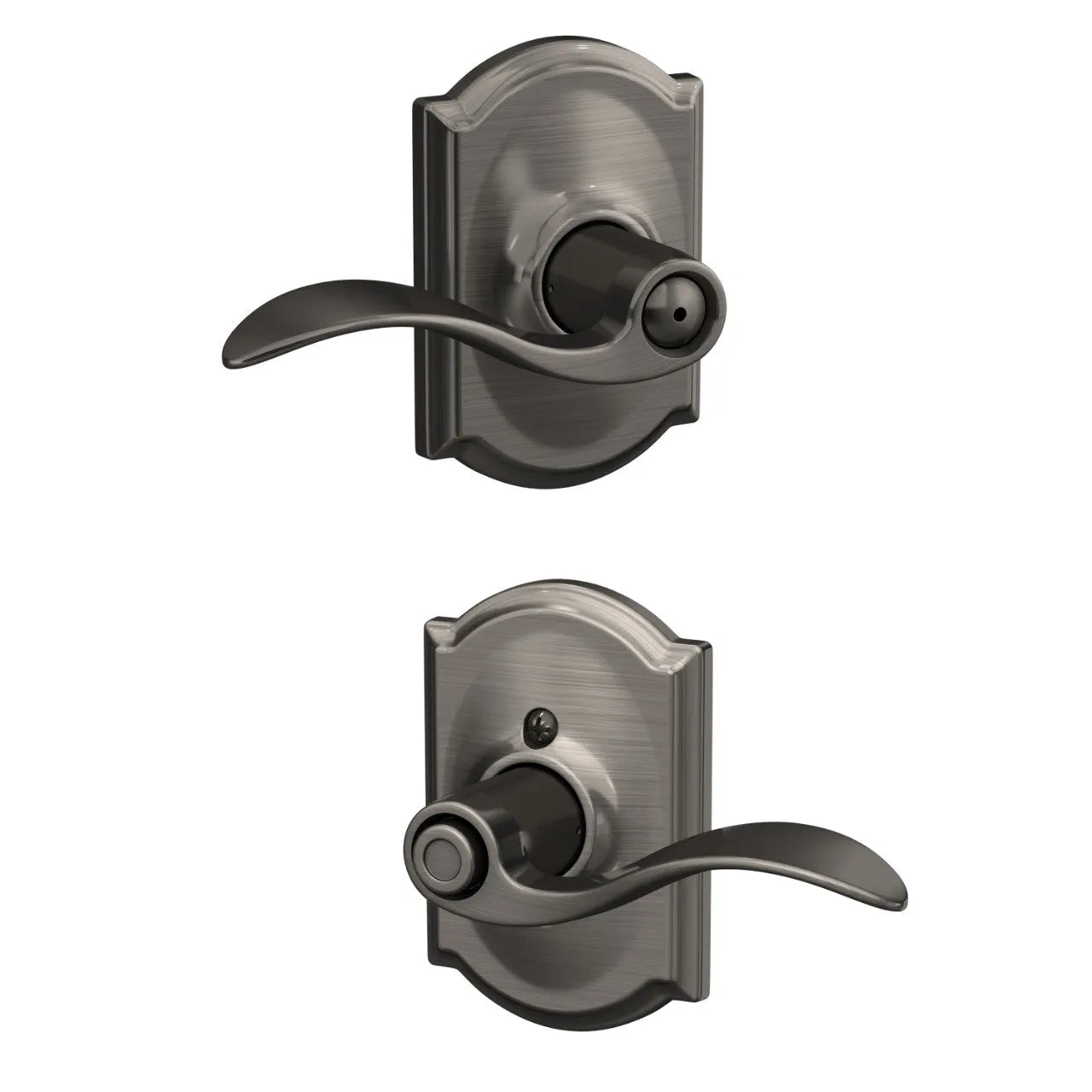 SchlageSchlage Accent Lever with Camelot Rosette in 