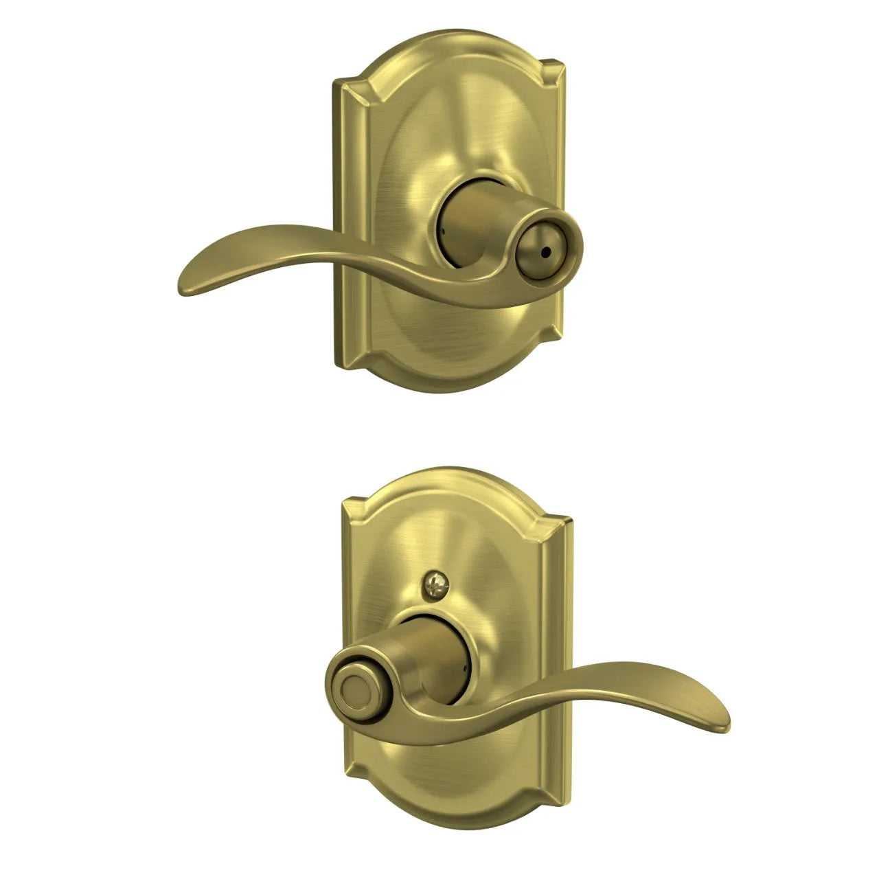 SchlageSchlage Accent Lever with Camelot Rosette in 