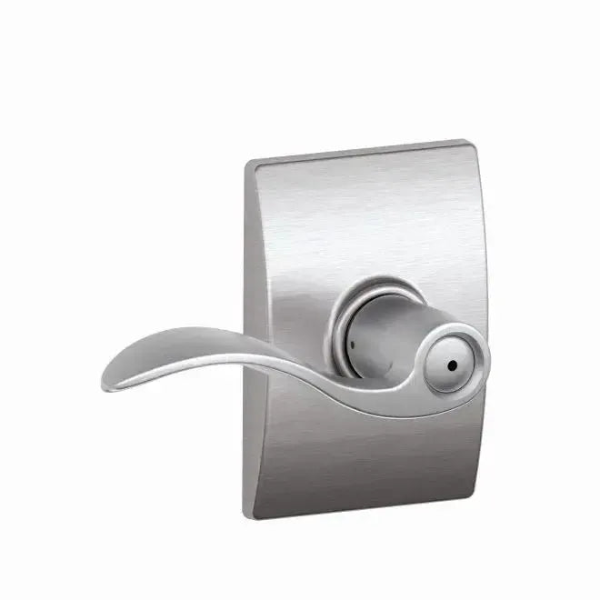 Schlage Accent Lever with Century Rosette in Satin Chrome finish