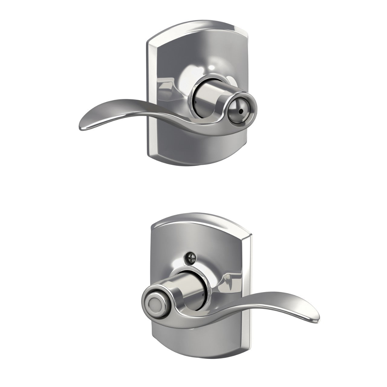 SchlageSchlage Accent Lever with Greenwich Rosette in 