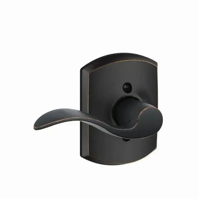 SchlageSchlage Left Hand Accent Lever With Greenwich Rosette Half Dummy in 