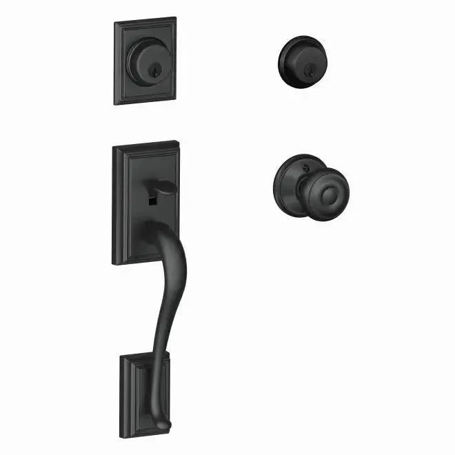 SchlageSchlage Addison Double Cylinder Handleset With Georgian Knob in 