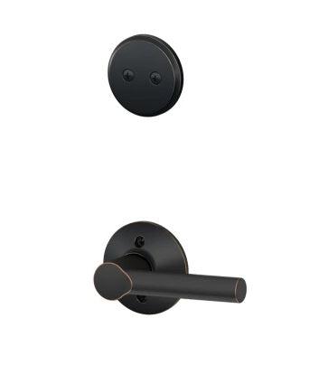 Schlage Broadway Dummy Lever Interior Trim - Exterior Handleset Sold Separately in Aged Bronze finish