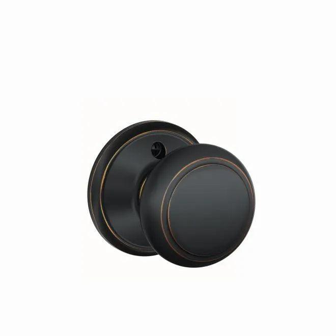 Schlage Andover Knob Half Dummy Aged Bronze