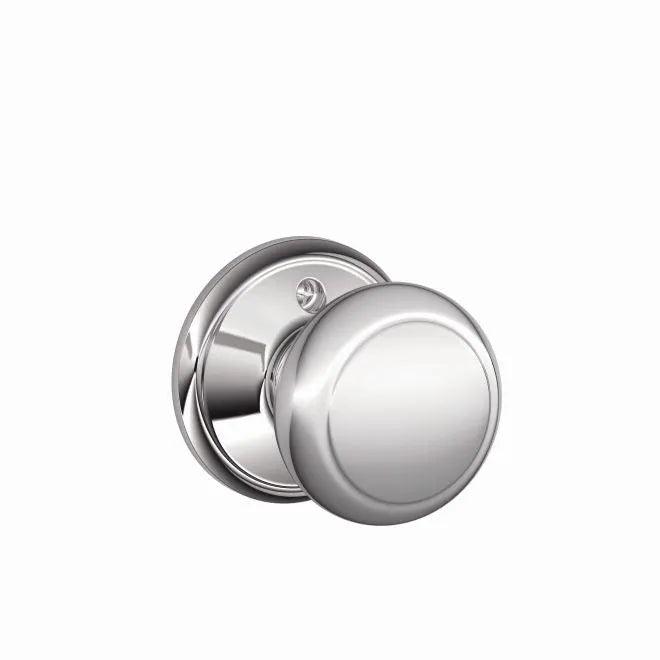 Schlage Andover Knob Half Dummy Bright Chrome