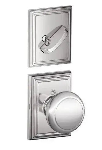 SchlageSchlage Andover Knob With Addison Rosette Interior Active Trim - Exterior Handleset Sold Separately in 