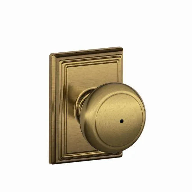 Schlage Andover Knob with Addison Rosette 