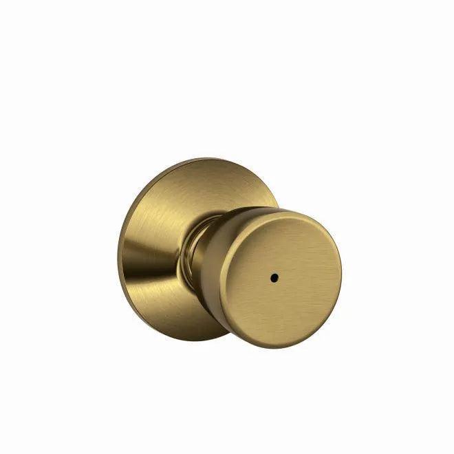Schlage Bell Privacy Knob in Antique Brass finish