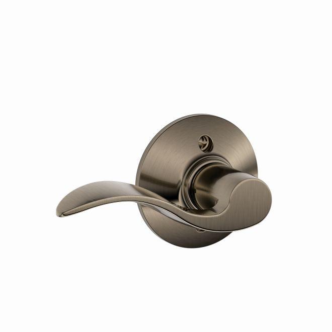 Schlage Left Hand Accent Lever Half Dummy in Antique Pewter finish