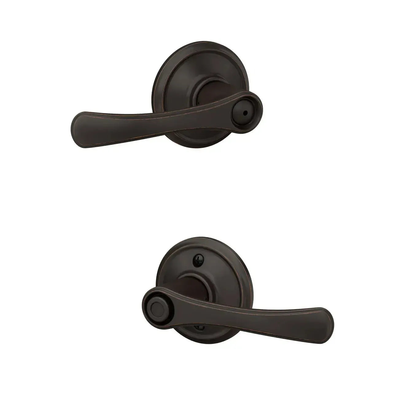 Schlage Avila Lever in Aged Bronze finish