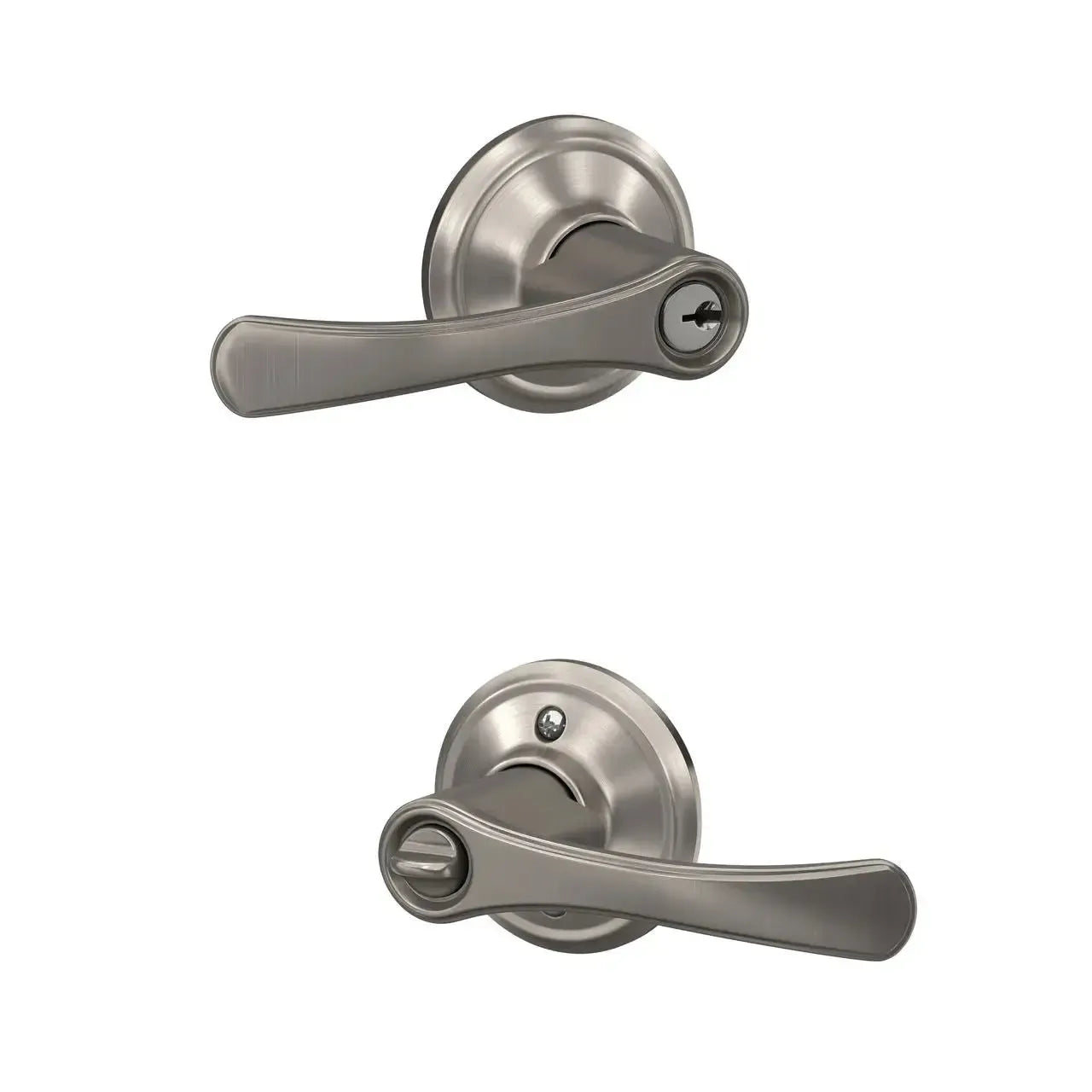 Schlage Avila Lever in Satin Nickel finish
