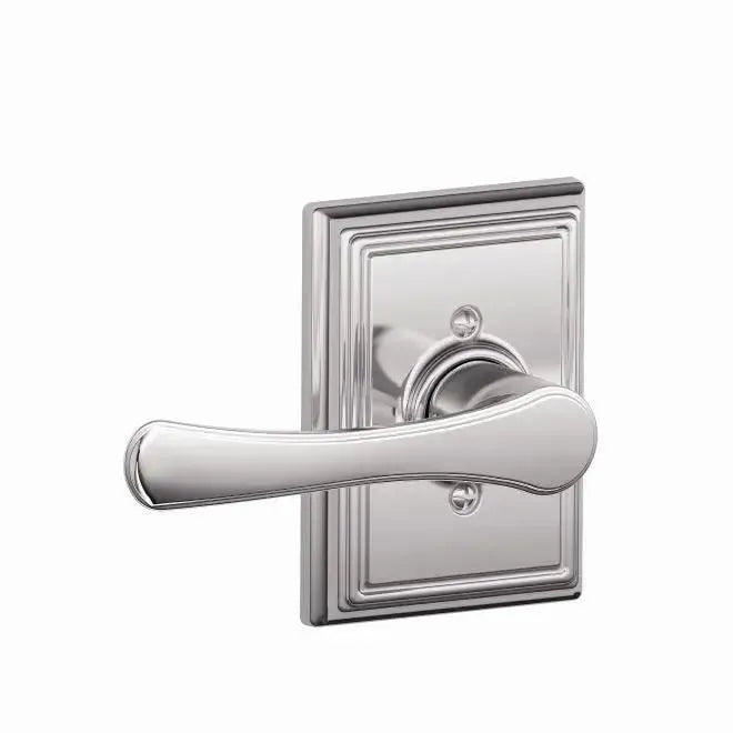 Schlage Avila Lever with Addison Rosette Bright Chrome