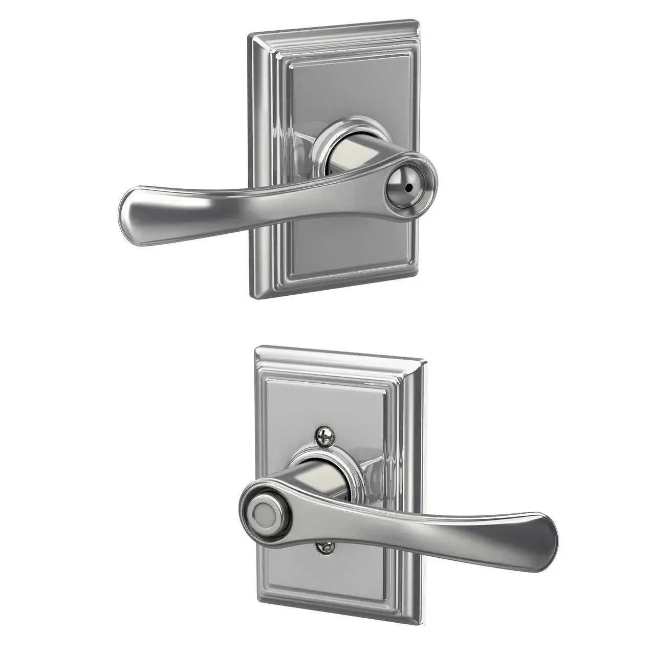 Schlage Avila Lever with Addison Rosette in Bright Chrome finish