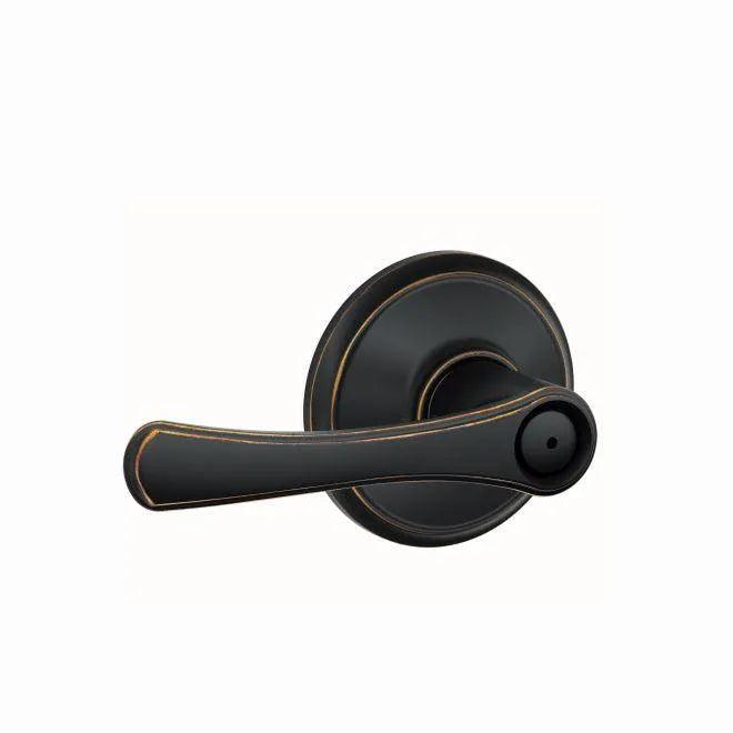 Schlage Avila Privacy Lever Aged Bronze