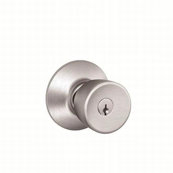 Schlage Bell Knob Storeroom Lock Satin Chrome