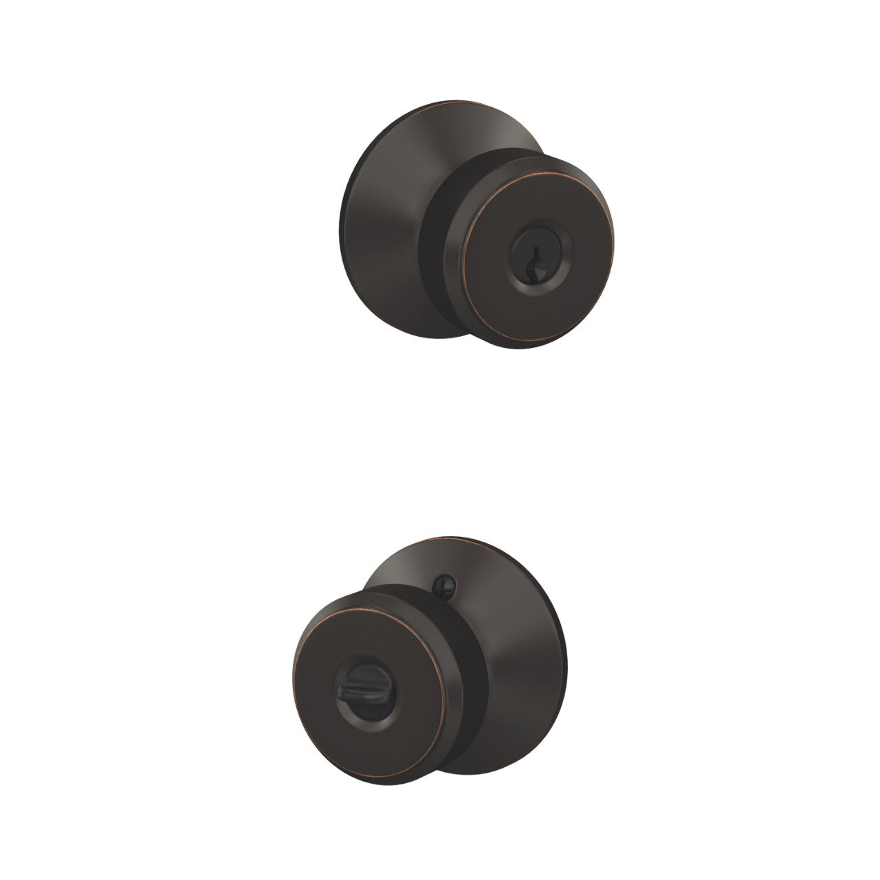 Schlage Bowery Knob Aged Bronze
