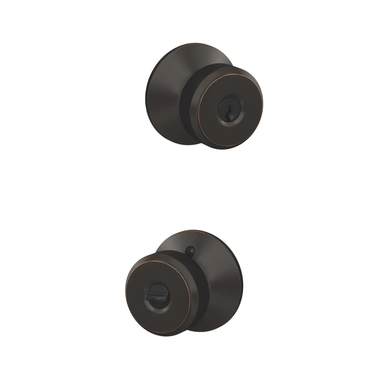 Schlage Bowery Knob Aged Bronze