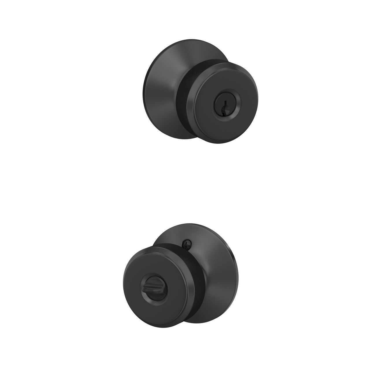 Schlage Bowery Knob Flat Black