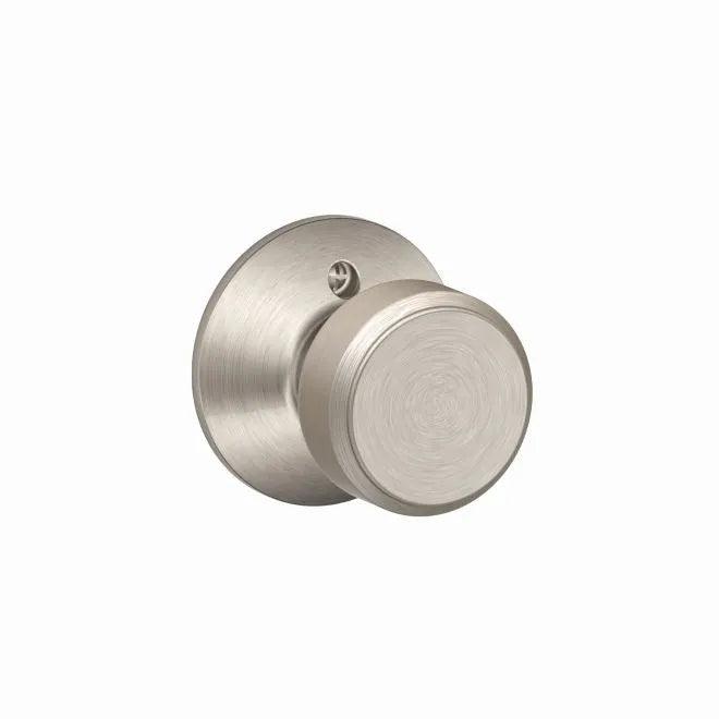 Schlage Bowery Knob Half Dummy Satin Nickel
