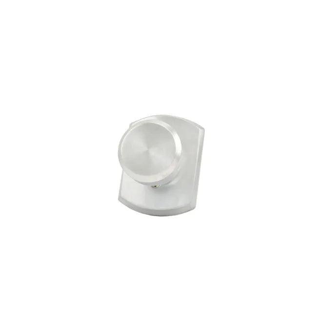 Schlage Bowery Knob Half Dummy With Greenwich Rosette Satin Chrome