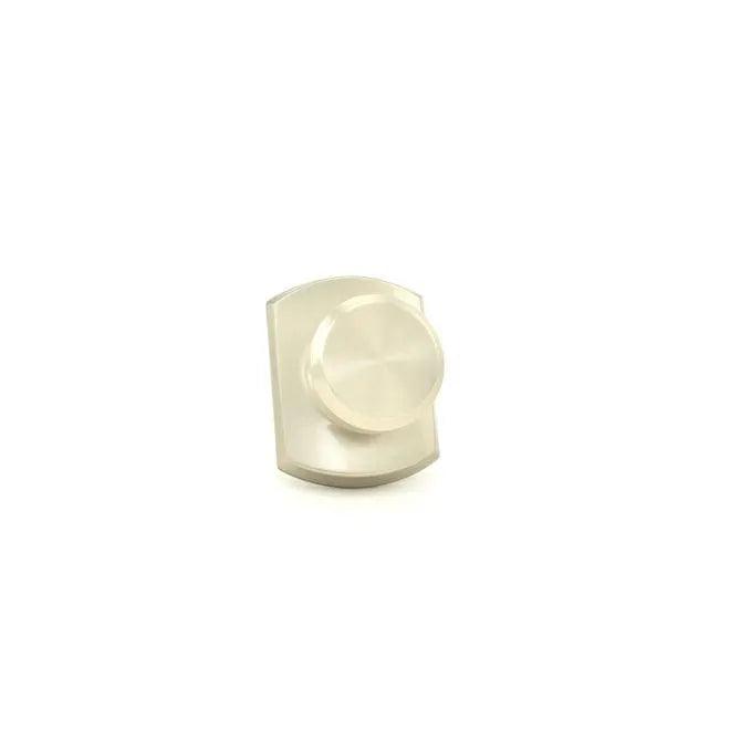 Schlage Bowery Knob Half Dummy With Greenwich Rosette Satin Nickel