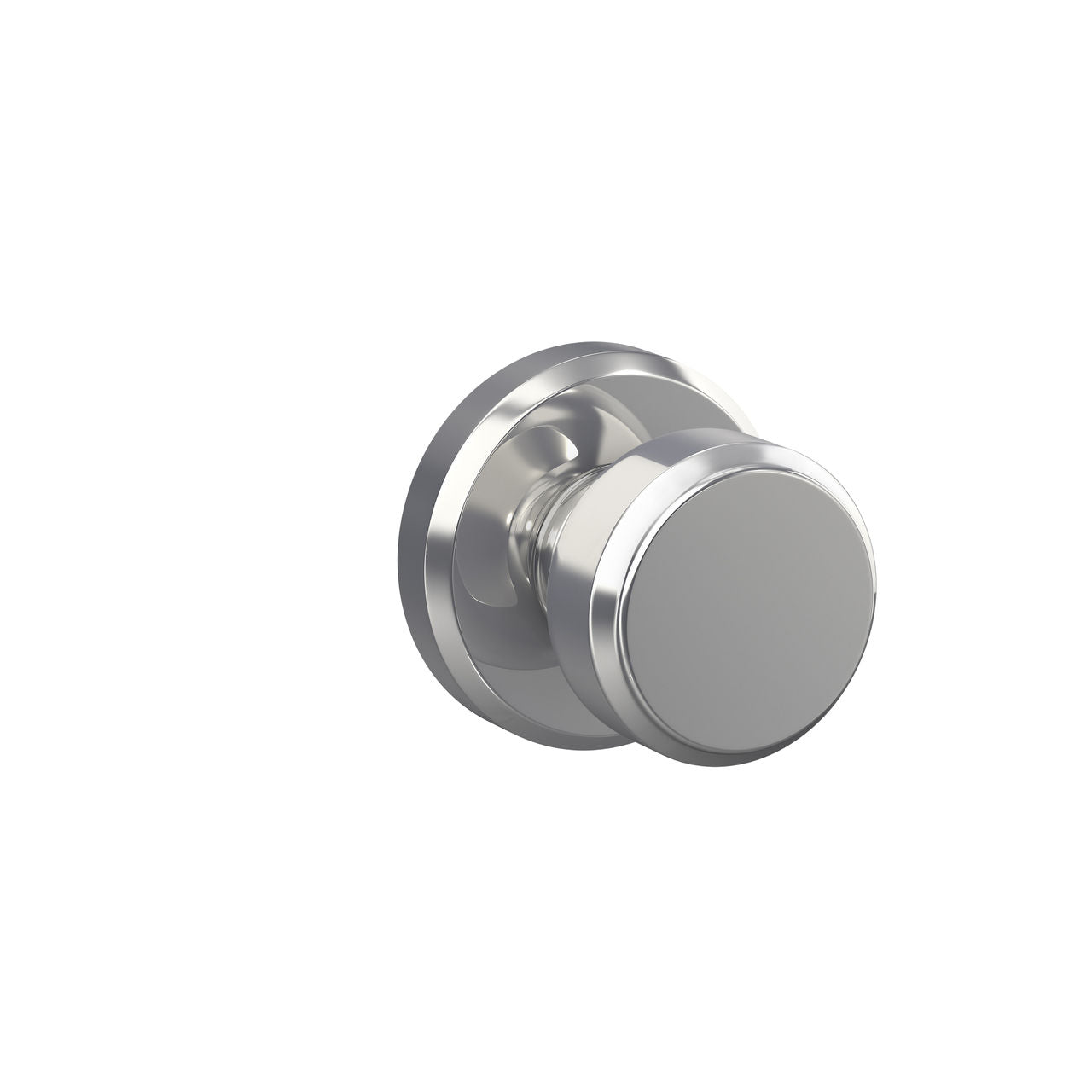 Schlage Bowery Knob with Greyson Rosette Bright Chrome