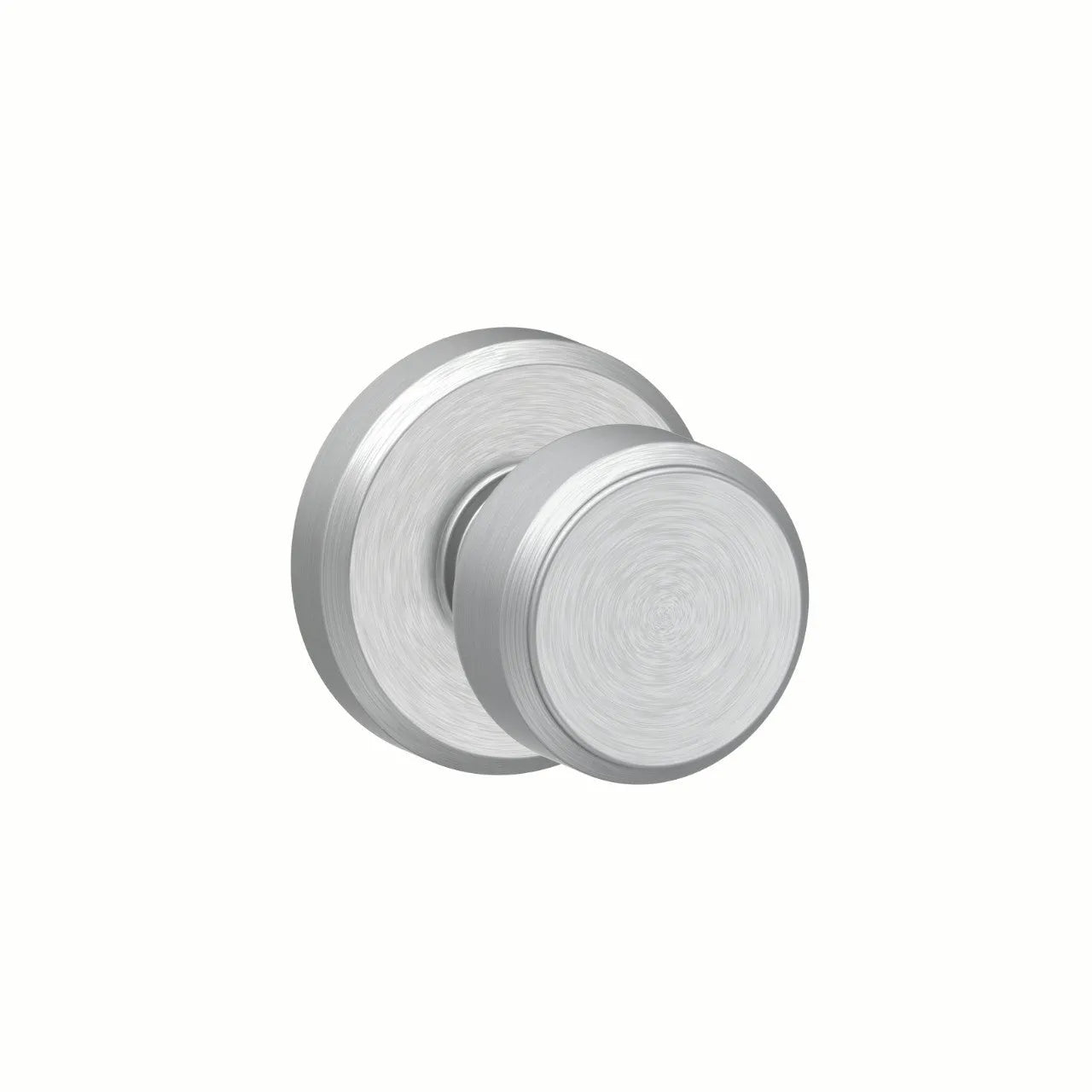 Schlage Bowery Knob with Greyson Rosette Satin Chrome