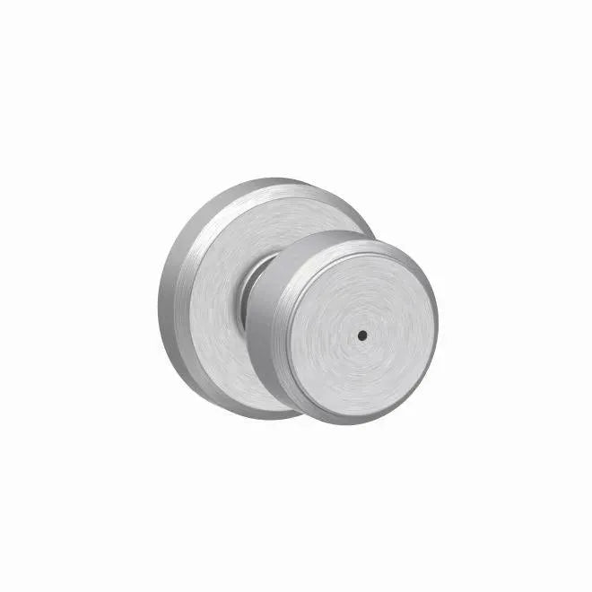 Schlage Bowery Knob with Greyson Rosette Satin Chrome