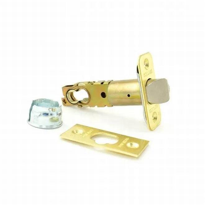Schlage Triple Option Adjustable Dead Latch in Bright Brass finish