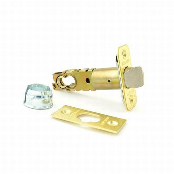 Schlage Triple Option Adjustable Dead Latch in Bright Brass finish