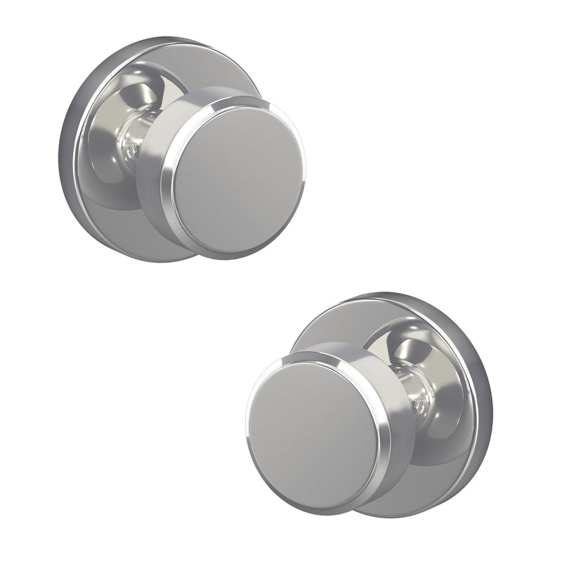 Schlage Custom Passage and Privacy Swanson Knob with Howe Rosette in Bright Chrome finish