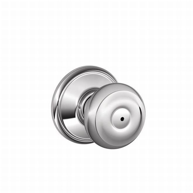 Schlage Georgian Privacy Knob in Bright Chrome finish