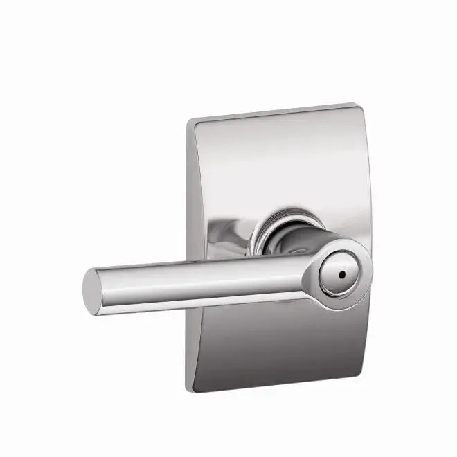 Schlage Broadway Lever with Century Rosette in Bright Chrome finish