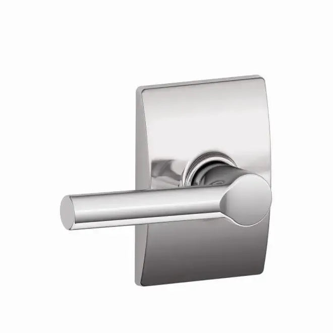 Schlage Broadway Lever with Century Rosette in Bright Chrome finish