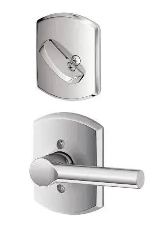 SchlageSchlage Broadway Lever With Greenwich Rosette Interior Active Trim - Exterior Handleset Sold Separately in 