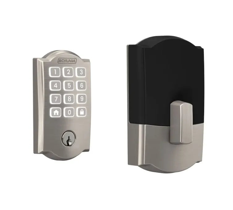 Schlage Camelot Arrive™ Smart WiFi Deadbolt in Satin Nickel finish