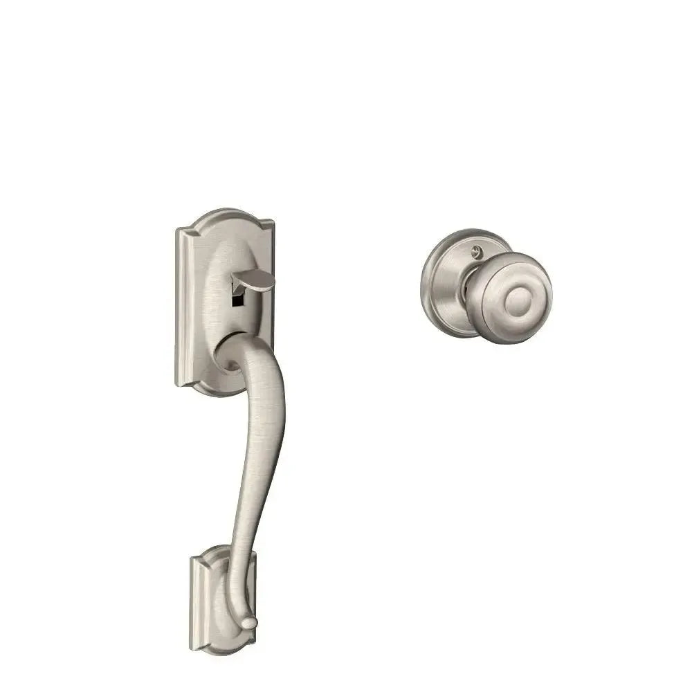 SchlageSchlage Camelot Bottom Half Handleset With Georgian Knob in 