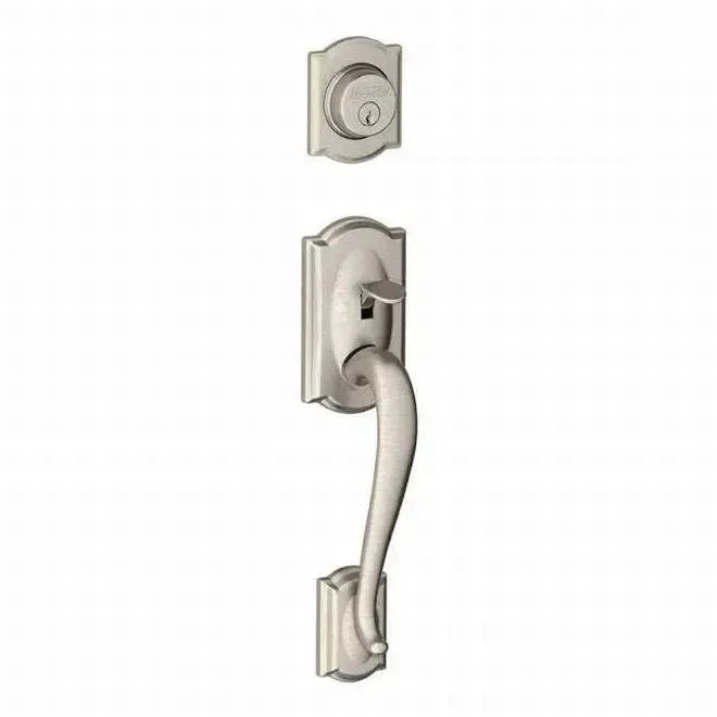 SchlageSchlage Camelot Dummy Exterior Handleset Only - Interior Trim Sold Separately in 