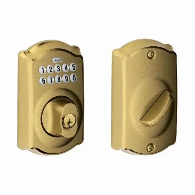 SchlageSchlage Camelot Electronic Keypad Deadbolt in 
