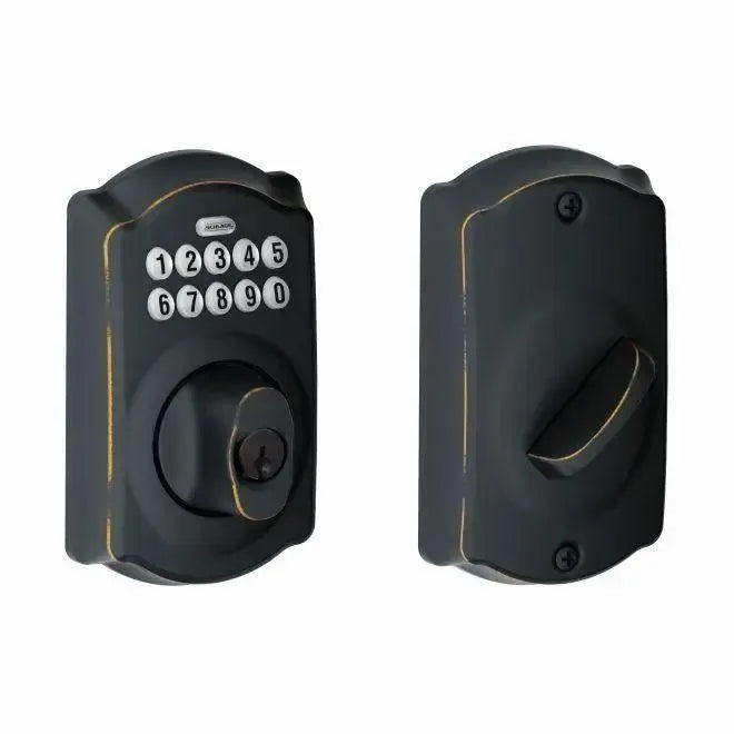 SchlageSchlage Camelot Electronic Keypad Deadbolt in 