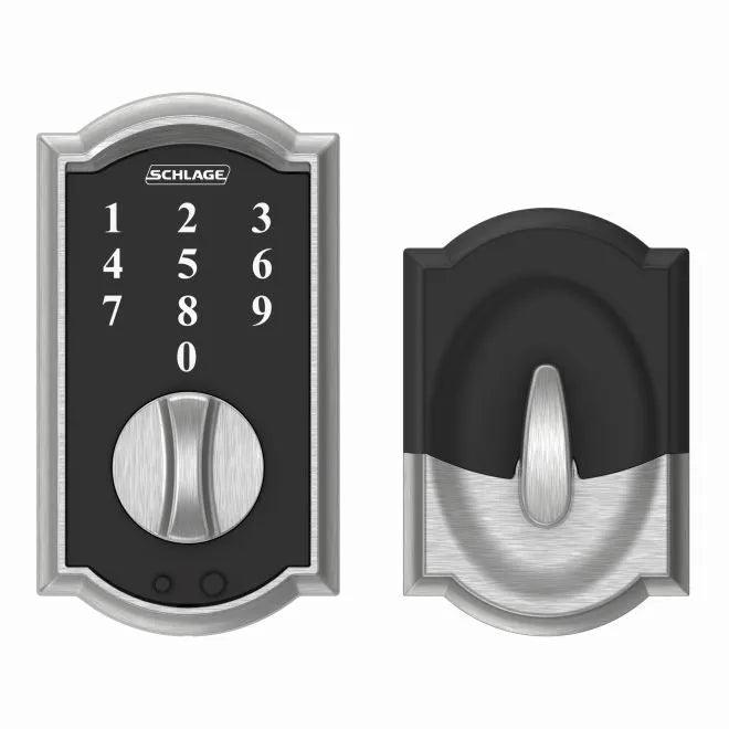 Schlage Camelot Keyless Touch Deadbolt Satin Chrome