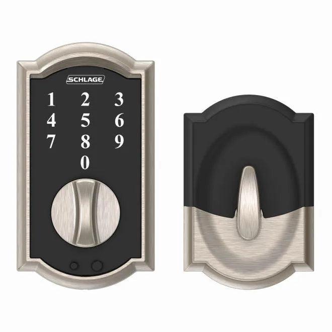 Schlage Camelot Keyless Touch Deadbolt Satin Nickel