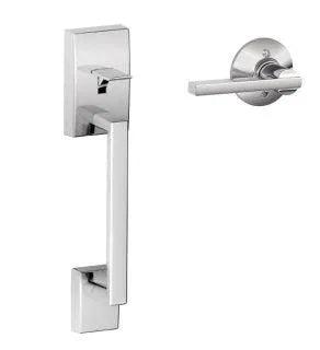Schlage Century Bottom Half Handleset With Latitude Lever Bright Chrome