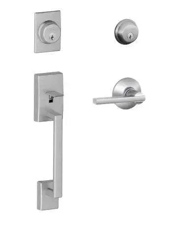 SchlageSchlage Century Double Cylinder Handleset With Latitude Lever in 