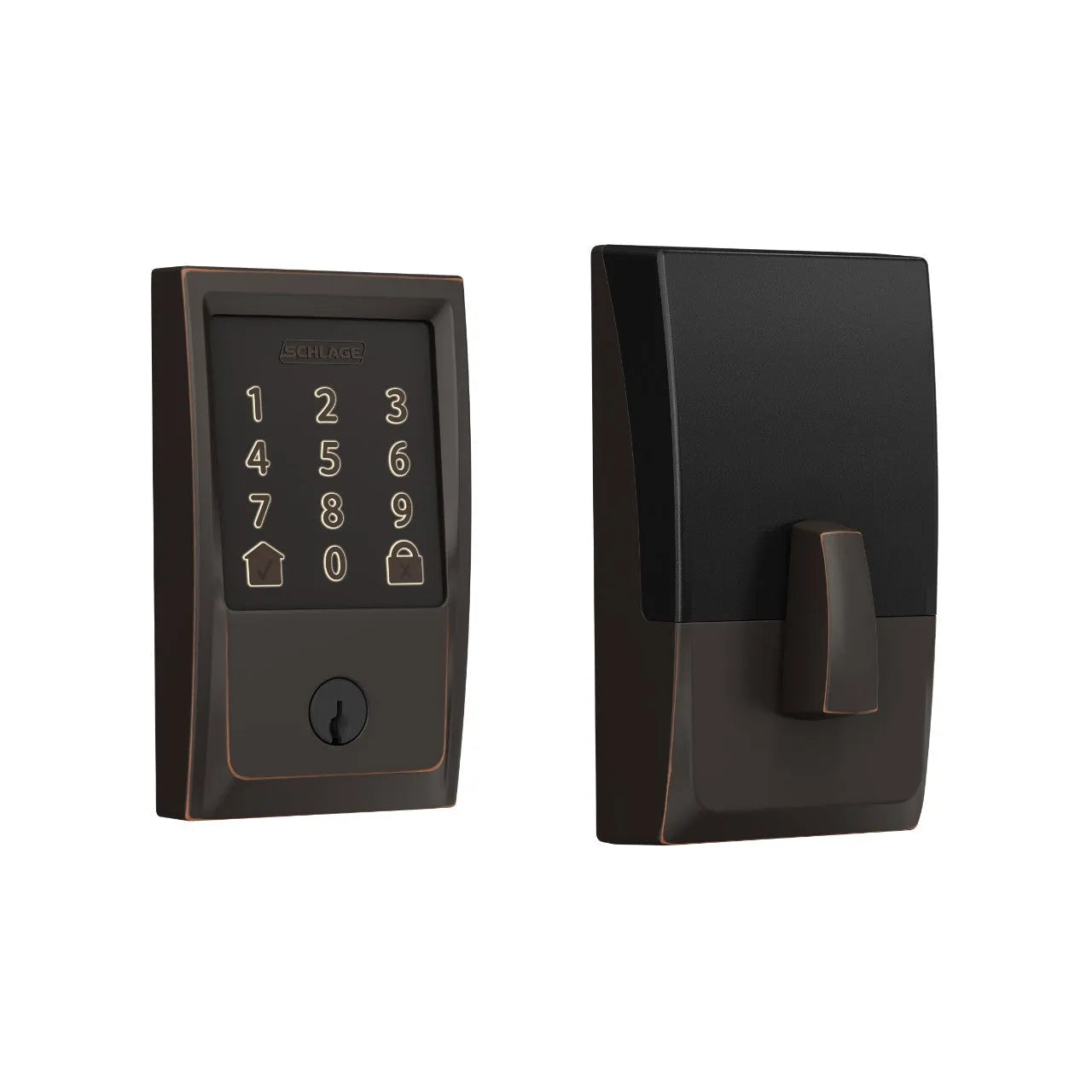 Schlage Century Encode Smart WiFi Deadbolt in Aged Bronze finish