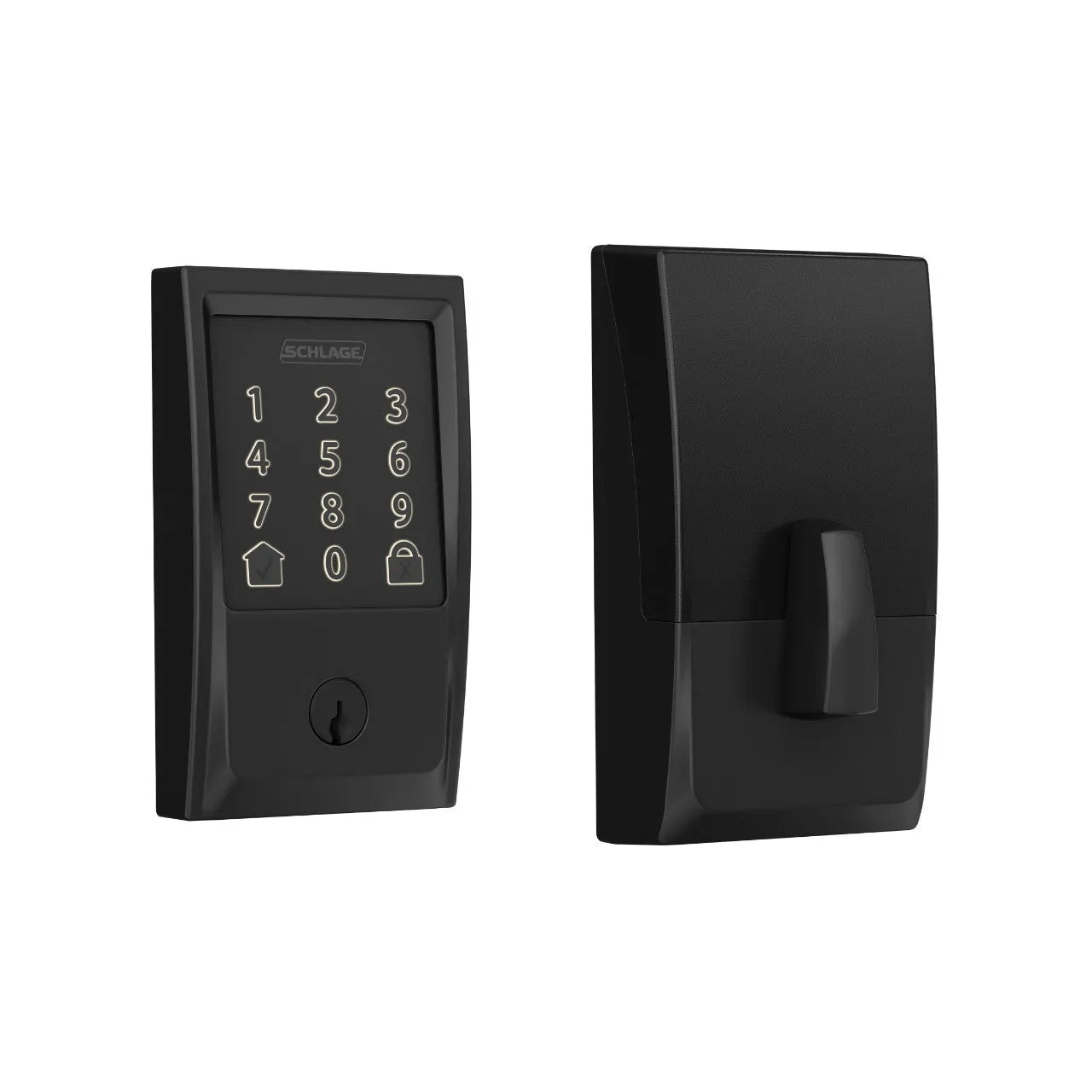 Schlage Century Encode Smart WiFi Deadbolt in Matte Black finish