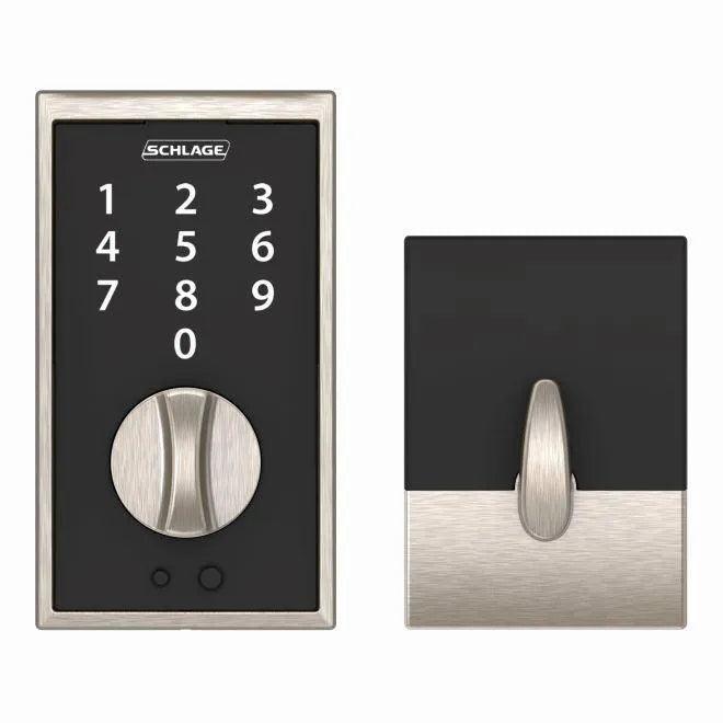 Schlage Century Keyless Touch Deadbolt in Satin Nickel finish