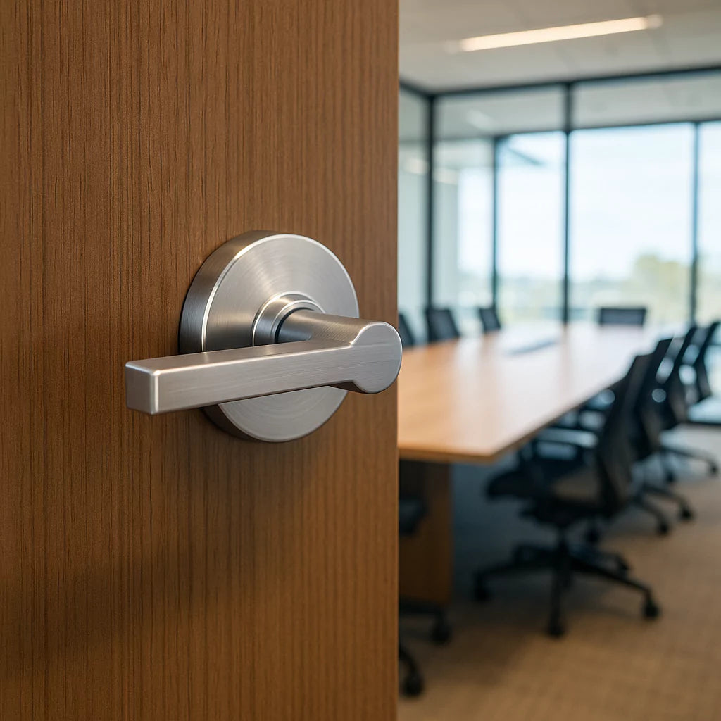 Beautiful view of Custom Door Hardware For Luxury Apartment Energy Management Glass Glass