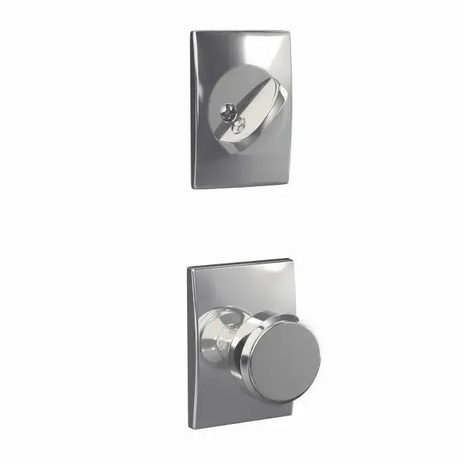 SchlageSchlage Custom Bowery Knob With Century Rosette Interior Active Trim - Exterior Handleset Sold Separately in 
