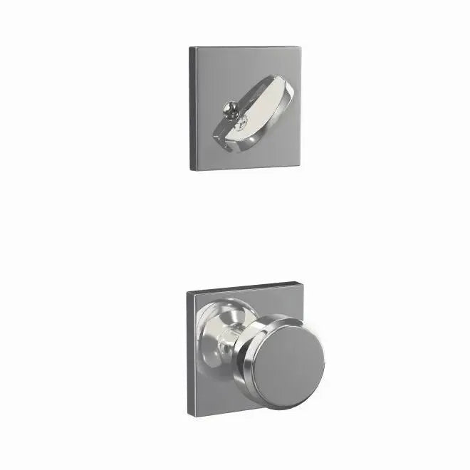 SchlageSchlage Custom Bowery Knob With Collins Rosette Interior Active Trim - Exterior Handleset Sold Separately in 